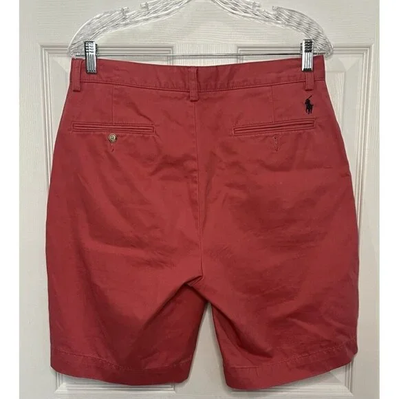Polo Ralph Lauren Mens Prospect Shorts Size 32 Pink 100% Cotton (B4) - Picture 2 of 6